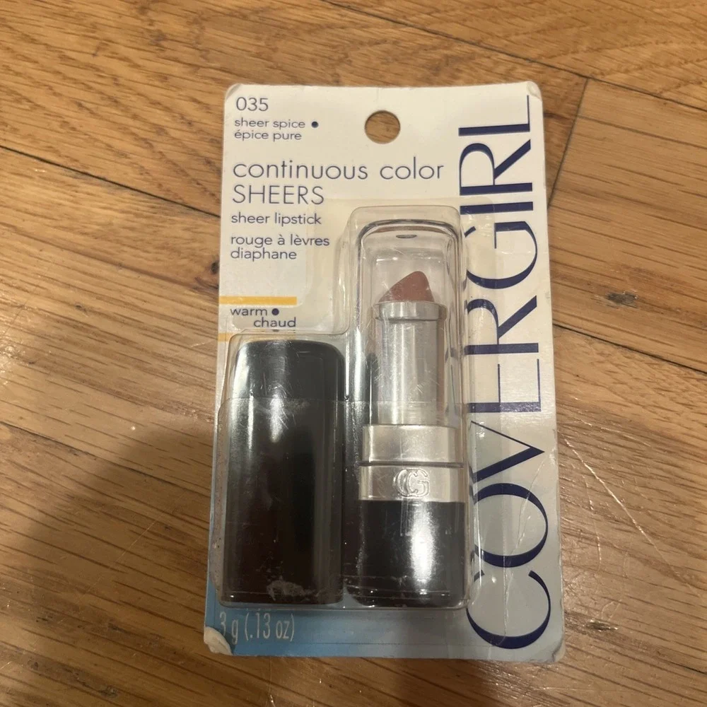 COVERGIRL #035 SHEER SPICE CONTINUOUS COLOR LIPSTICK Discontinued‎ HTF